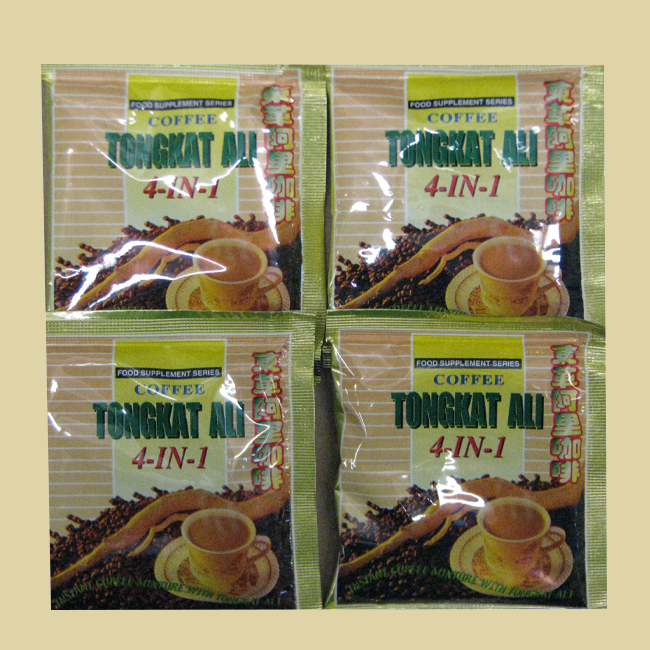 4-1 Tongkat Ali Healthy Coffee with Creamer and Sugar - 4 sample pks - Click Image to Close